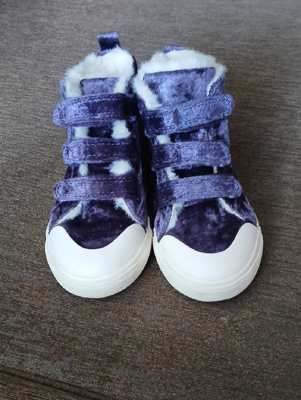 Cat & Jack Toddler Girl Velvet High Top Sneakers